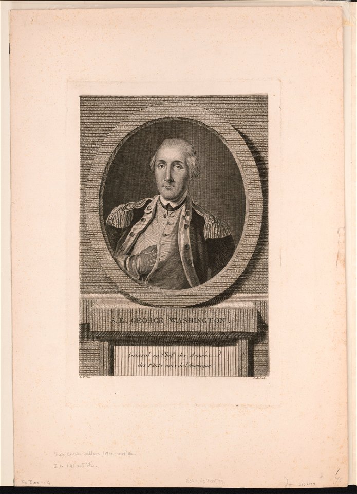 S.E. George Washington - général en chef de armées des etats unis de l'Amérique - Le B. pinx ; J.L. sculp. LCCN2004670212