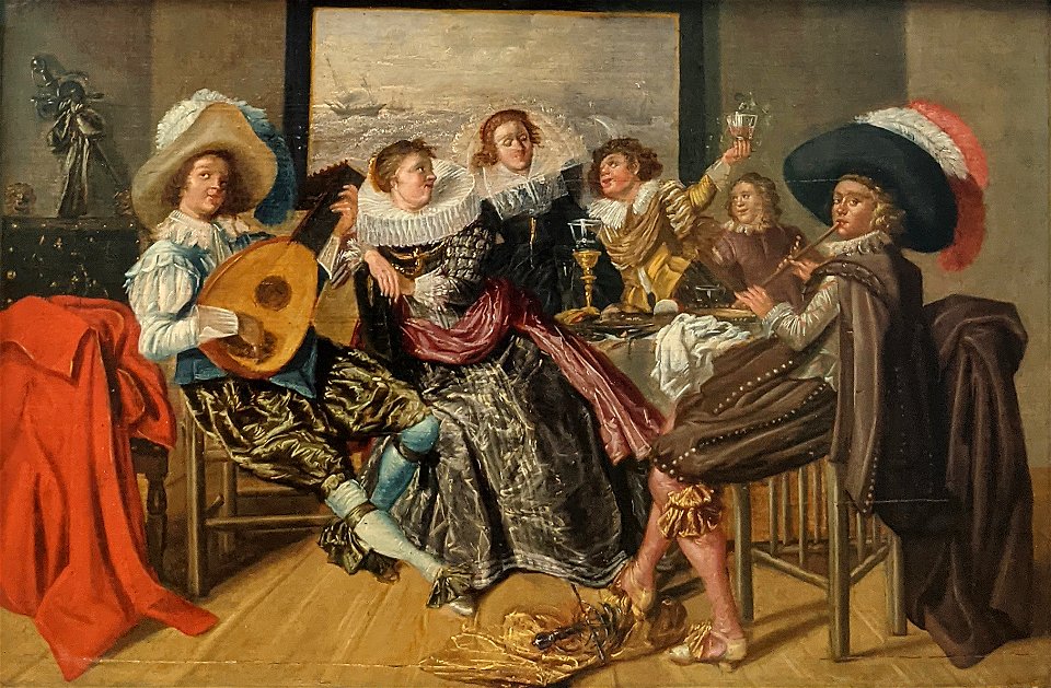 Réunion galante - Dirck Hals - musée du Louvre