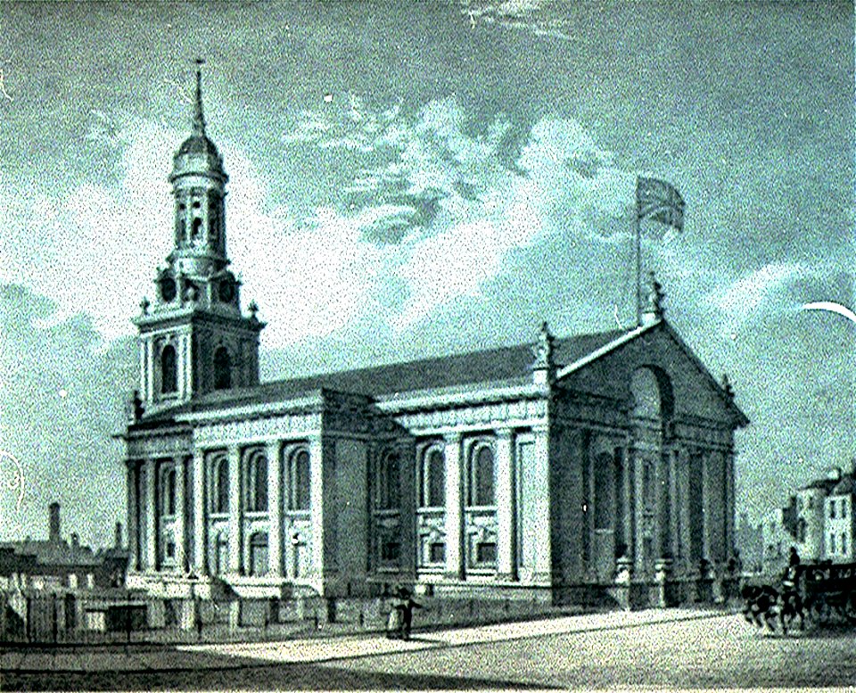 S.E. View of St. Alphege Church, Greenwich RMG PU2236