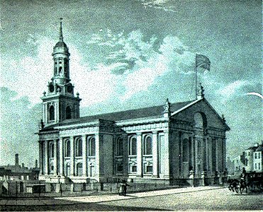 S.E. View of St. Alphege Church, Greenwich RMG PU2236