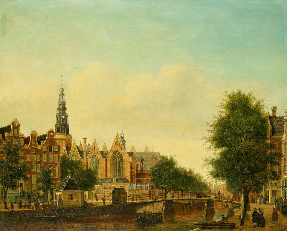 SA 552-De Oude Kerk gezien vanaf de Oudezijds Voorburgwal