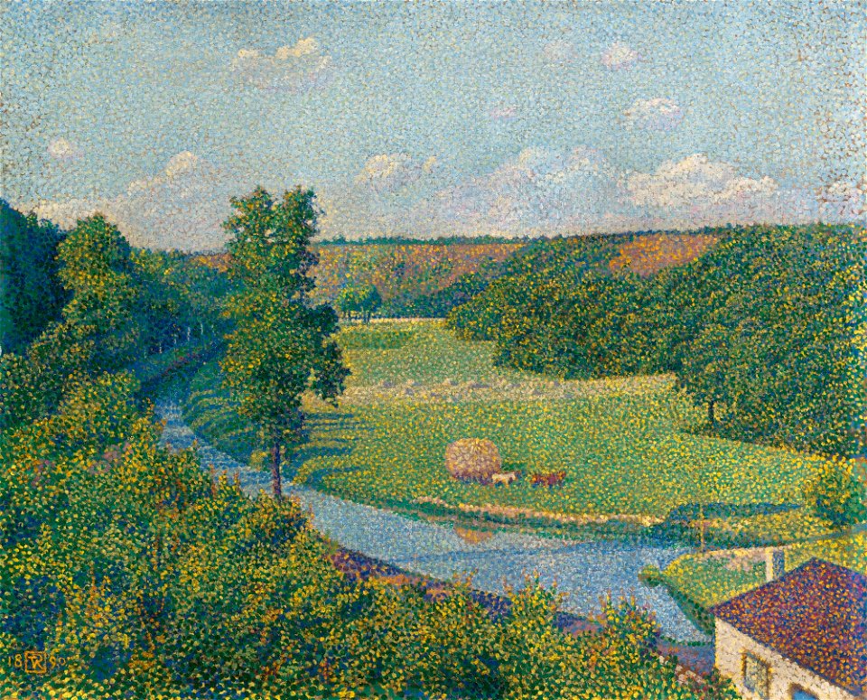 Théo van Rysselberghe - La vallée de la sambre (1890)