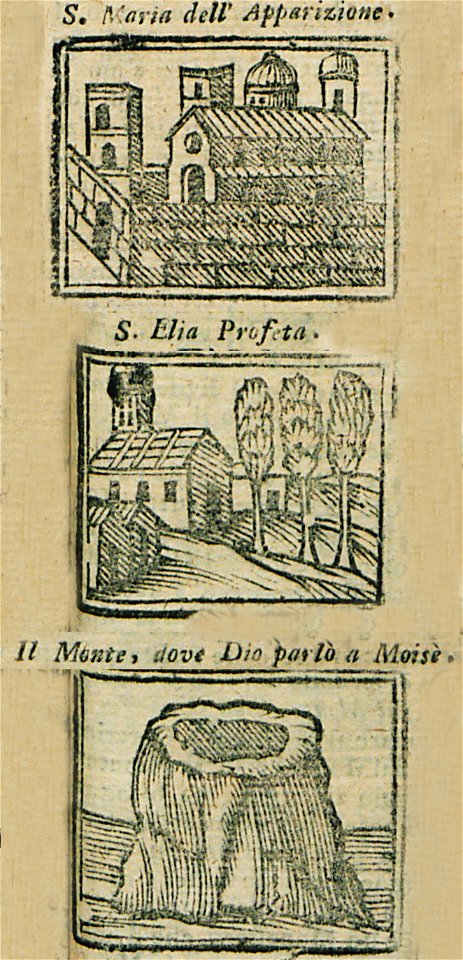 S Maria Dell' Apparizione S Elia Profeta Il Monte, dove Dio parlò a Moisè - Bianco Noe - 1600