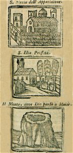 S Maria Dell' Apparizione S Elia Profeta Il Monte, dove Dio parlò a Moisè - Bianco Noe - 1600