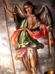 San Rafael Arcángel, de Juan de Valdés Leal (Iglesia de Ntra. Sra. del Carmen de Córdoba). Free illustration for personal and commercial use.