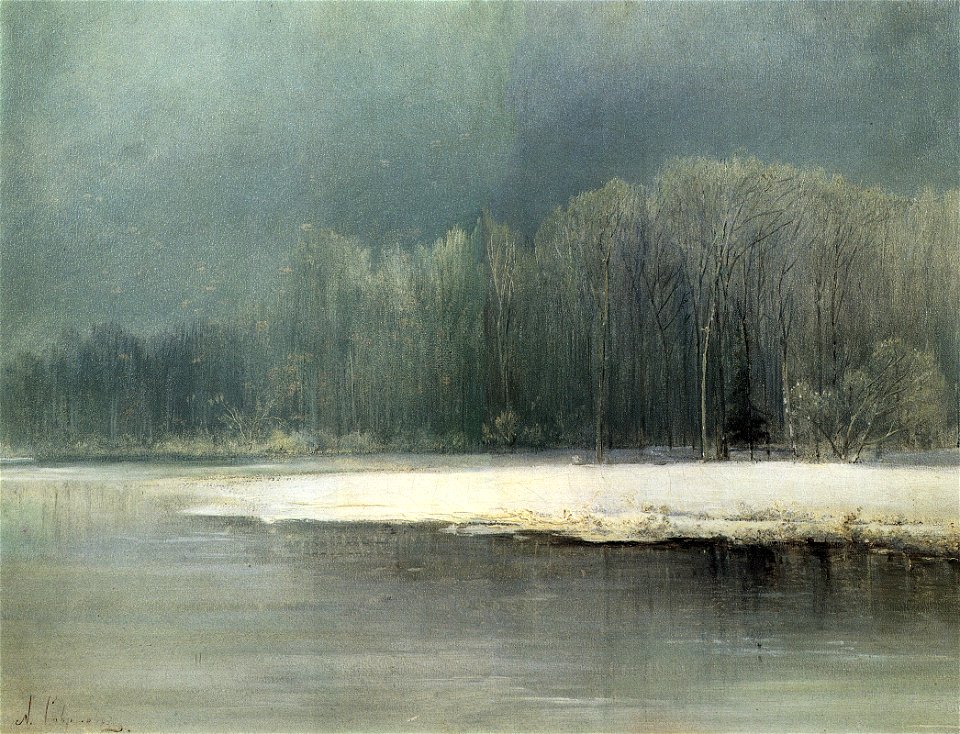 Savrasov winter hoarfrost