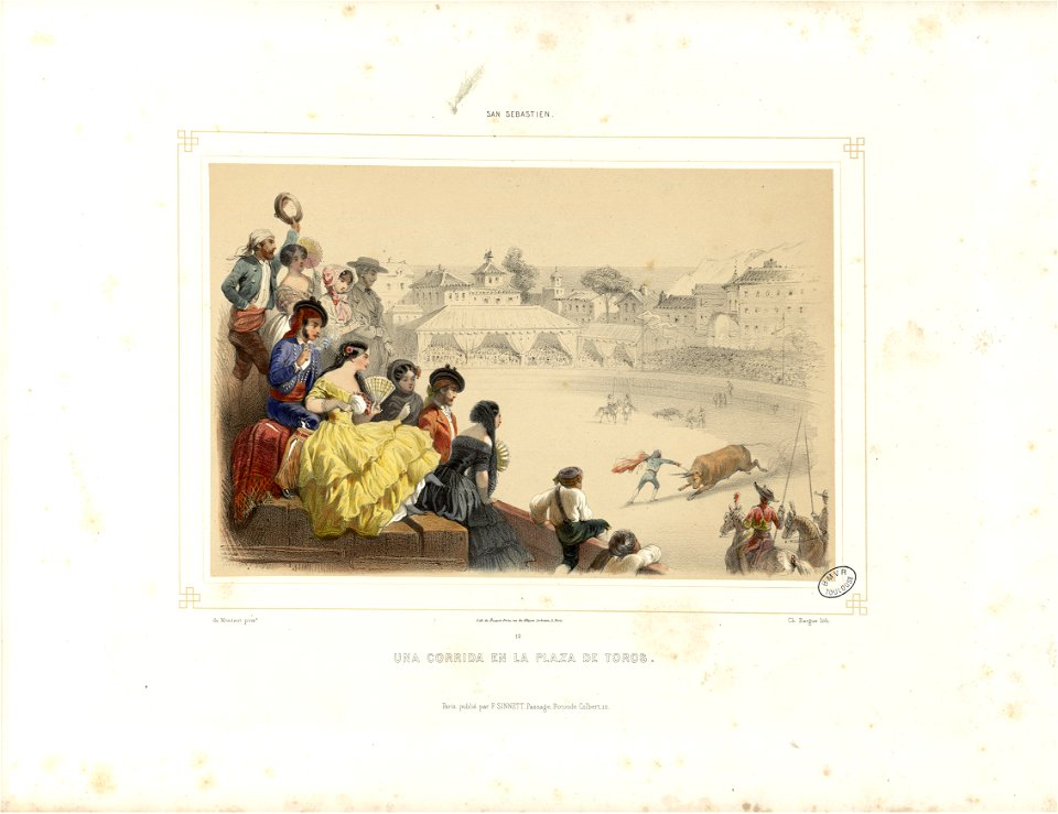 San Sebastien - Una corrida en la plaza de toros - Fonds Ancely - B315556101 A MONTAUT 014