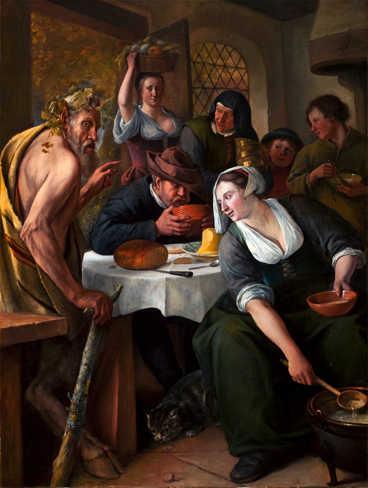 Satyr peasant steen