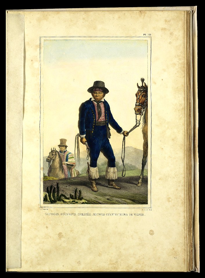 Sauvages Gouranis civilisés, riches cultivateurs de vignes (2), da Coleção Brasiliana Iconográfica