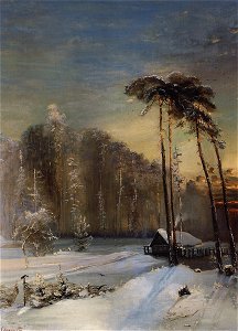 Savrasov forest hoarfrost. Free illustration for personal and commercial use.