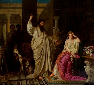 San Pablo, sorprendido por Nerón en el momento de convertir a Sabina Popea (Museo del Prado)