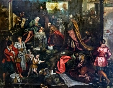 San Trovaso (Venice) - Adoration of the Magi (1587) by D. Tintoretto