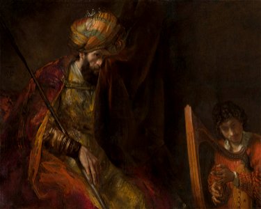 Saul and David by Rembrandt Mauritshuis 621