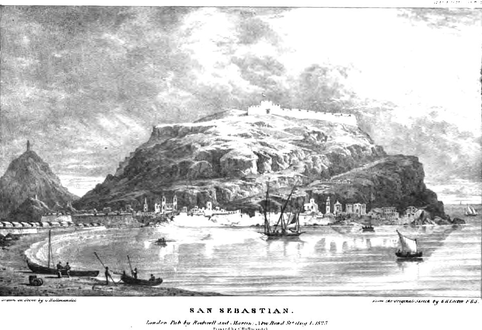San Sebastián, Edward Hawke Locker, 1824