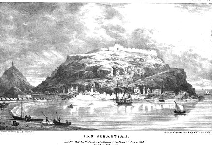 San Sebastián, Edward Hawke Locker, 1824