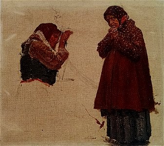 Savitsky To war study Two old women grm