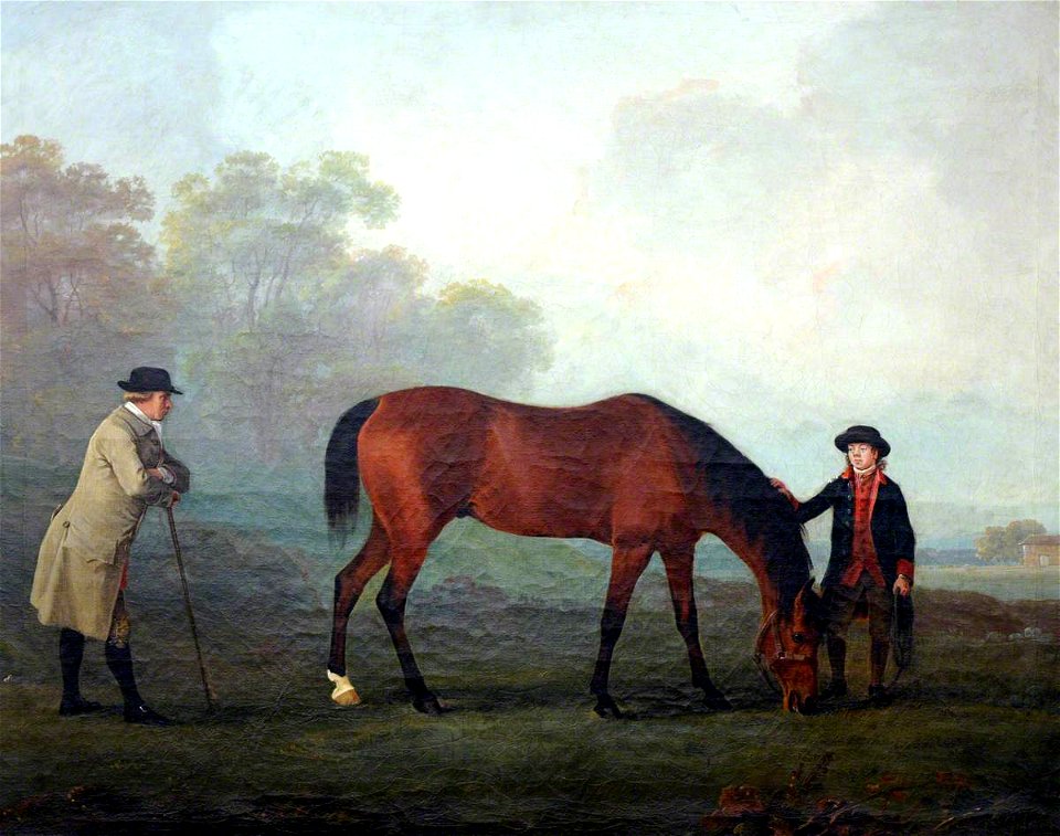 Sawrey Gilpin (1733-1807) - 'Furiband', with His Owner, Sir Henry 'Harry' Harpur (1739–1789), 6th Bt, and a Groom - 290362 - National Trust