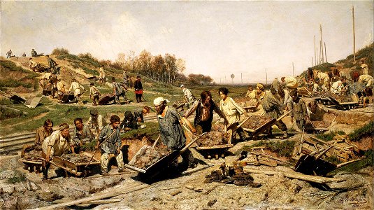 Savitsky Repair work on the railway gtg