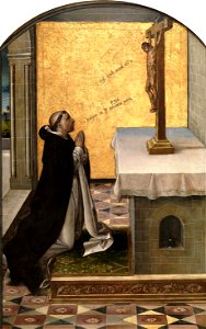 San Pedro Mártir en oración, de Pedro Berruguete (Museo del Prado)