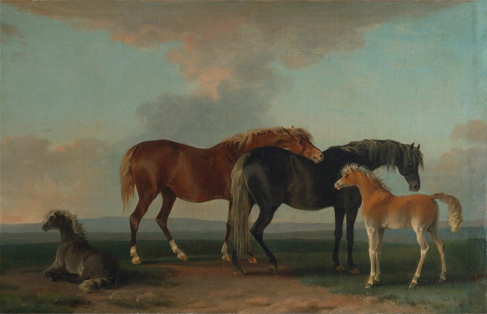 Sawrey Gilpin - Mares and Foals, facing right - Google Art Project