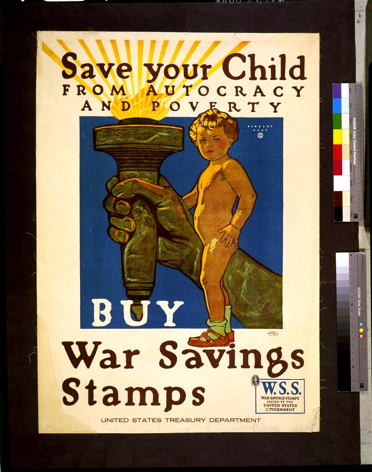 Save your child from autocracy and poverty. Buy war savings stamps. United States Treasury Department - Herbert Paus. LCCN94513692