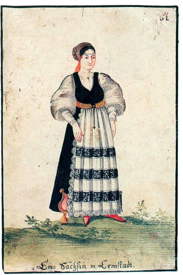 Saxon woman from Brassó
