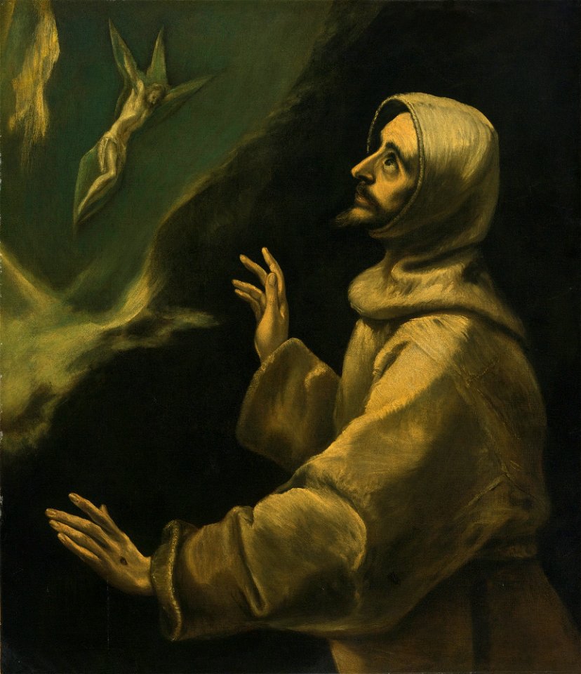 School of El Greco Saint Francis of Assisi Receiving the Stigmata