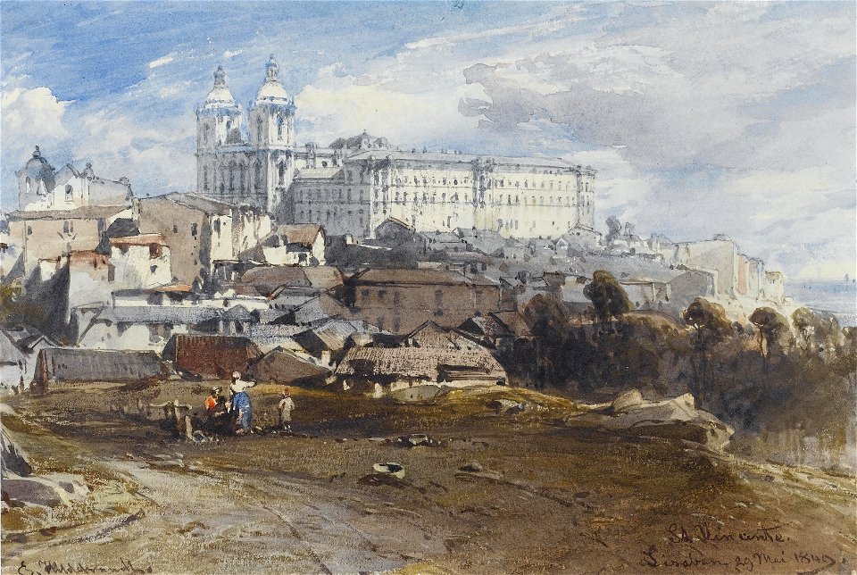San Vicente, Lisbon by Eduard Hildebrandt