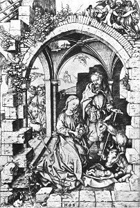Martin Schongauer (c. 1453-1491) Jézus születése