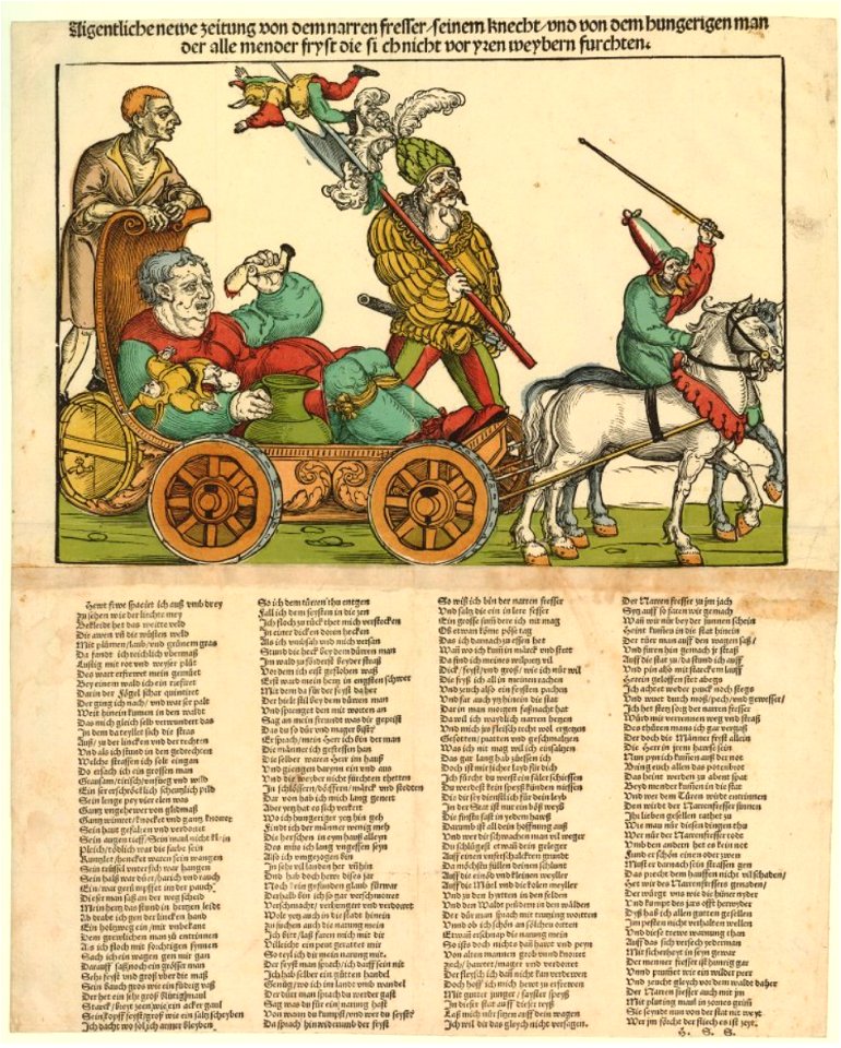 Aigentliche newe zeitung von dem narren fresser