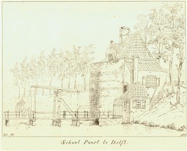 School Poort te Delft., Balthasar Jooss, SA Delft, inv.nr. 67767
