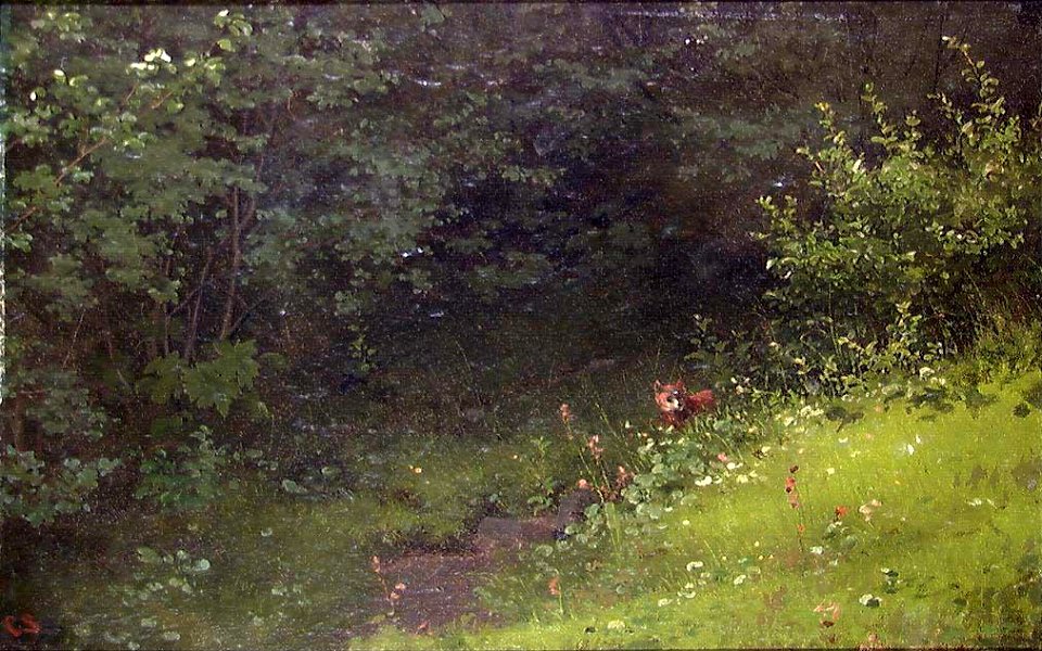 Carl Schøyen - Fox in the Wood - NG.M.03519 - National Museum of Art, Architecture and Design