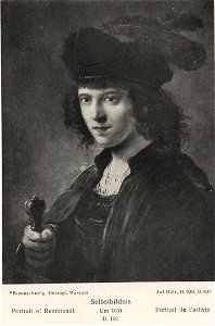 School of Rembrandt - Portrait of Rembrandt