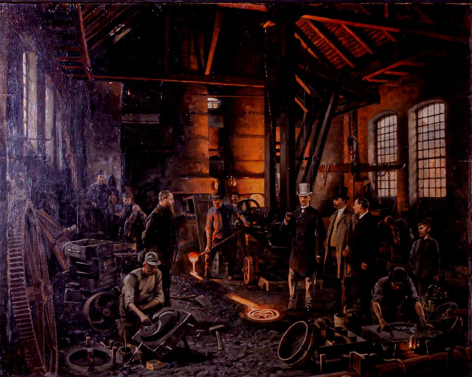 Schmidt-Carl Alexander in der Eißengießerei Stieberitz in Apolda (cropped)