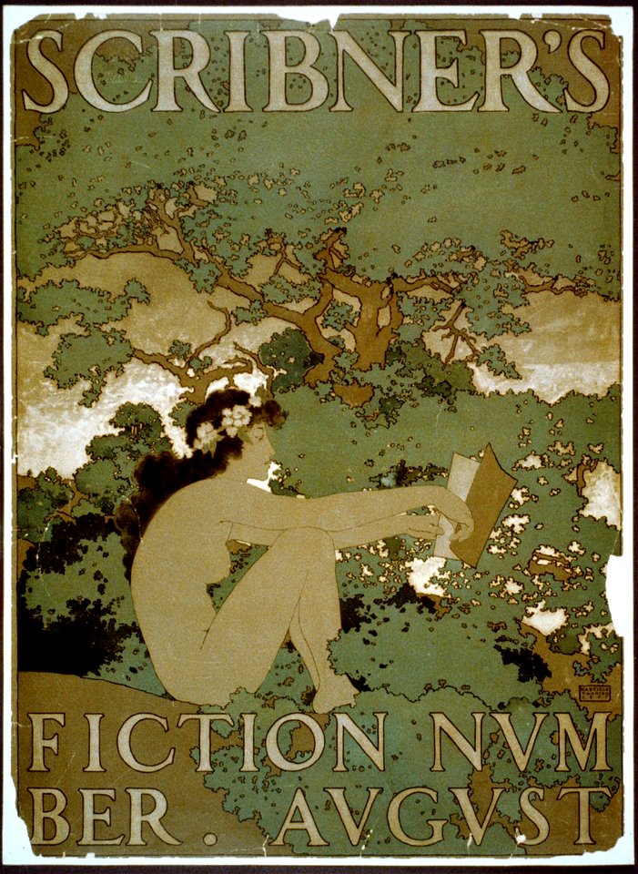 Scribner's fiction number, August - Maxfield Parrish 1897. LCCN2002722599. Free illustration for personal and commercial use.