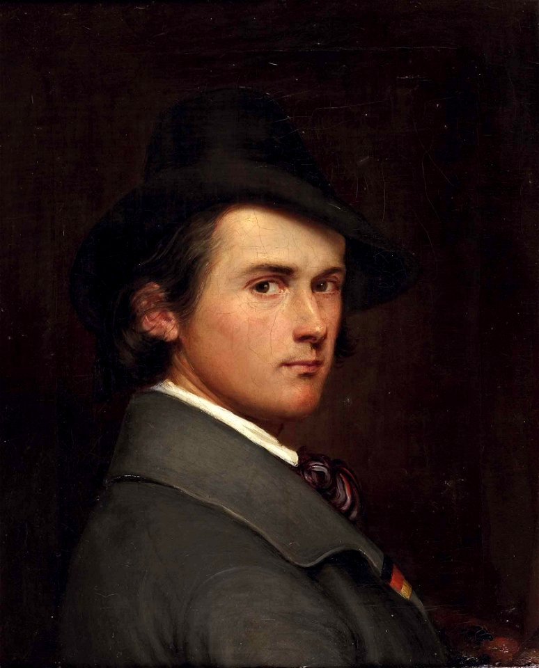 Schneider Bildnis eines jungen Herrn mit Reversbide Schwarz-Rot-Gold 1848
