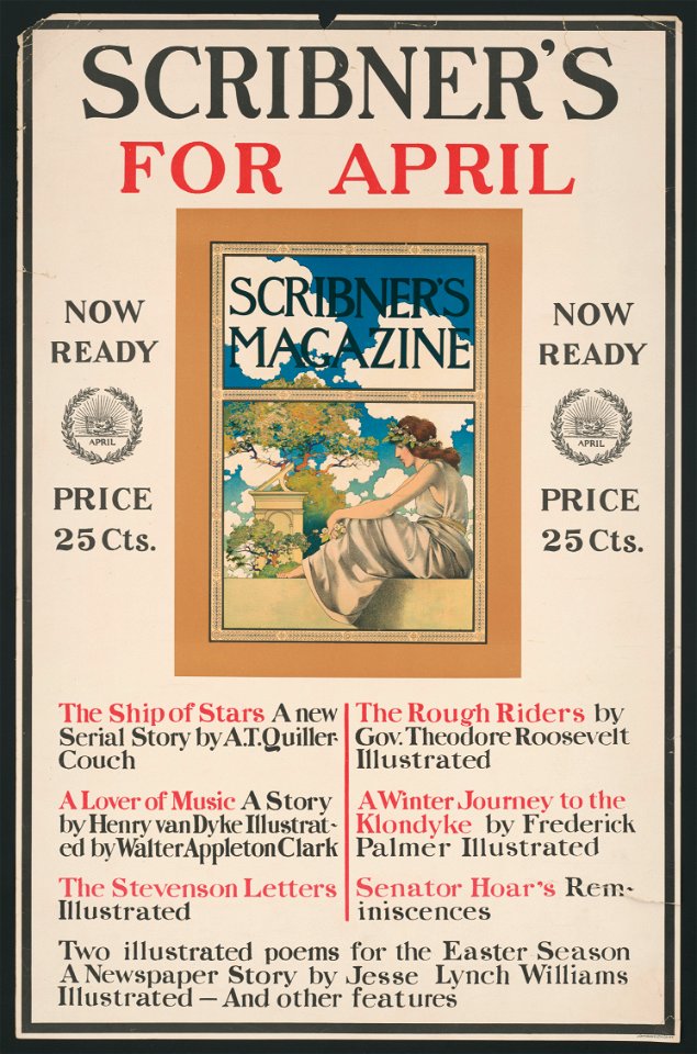 Scribner's for April. Now ready price 25 cts LCCN2015647322