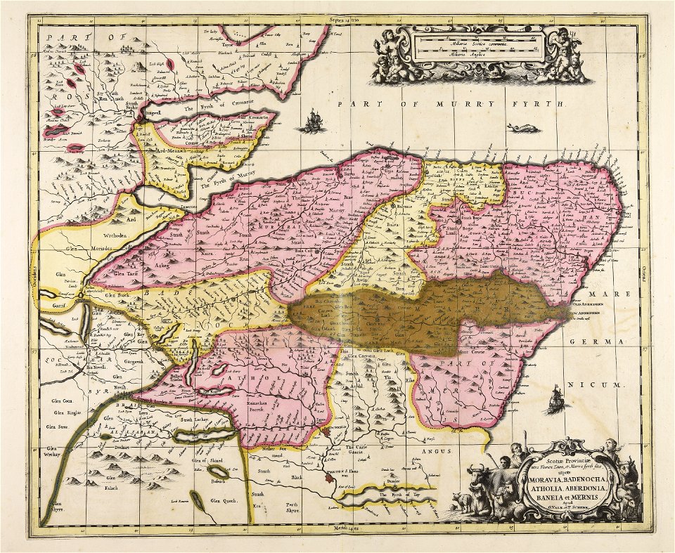 Scotiae provinciae intra flumen Taum et Murra fyrth sitae utpote Moravia,... - CBT 6590354