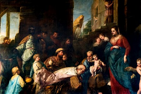 Scuola Grande dei Carmini (Venice) - Sala capitolare - L'adorazione dei Magi 1704 - Gregorio Lazzarini