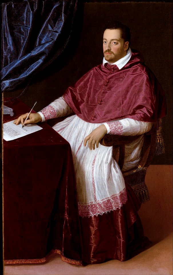 Scipione Pulzone - Cardinal Ferdinando de' Medici, later Grand Duke Ferdinando I of Tuscany - Google Art Project