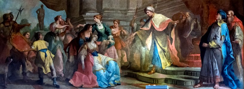 Scuola Grande dei Carmini - Sala dell'Archivio - Ester sviene prima di Assuero - Gaetano Zompini