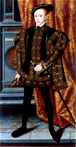 Edward VI Scrots c1550. Free illustration for personal and commercial use.