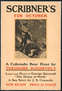 Scribner's for October. A Colorado bear hunt by Theodore Roosevelt LCCN2015647321. Free illustration for personal and commercial use.