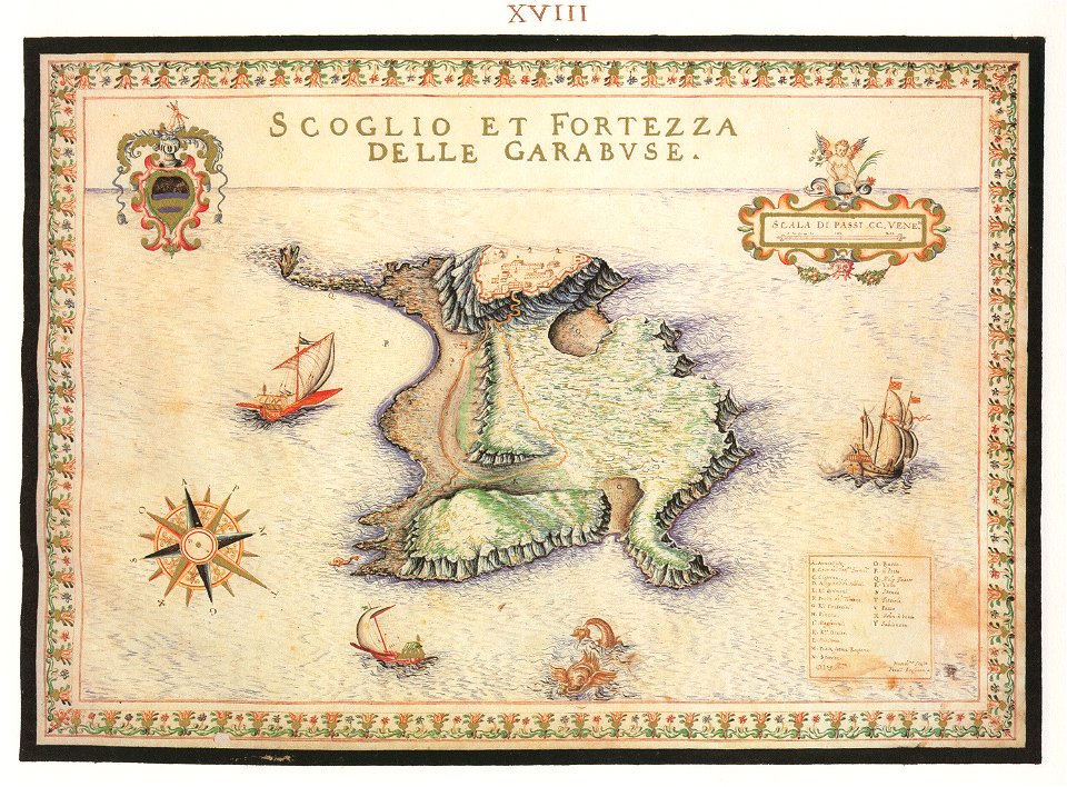 Scoglio, et Fortezza delle Garabuse - Francesco Basilicata - 1618