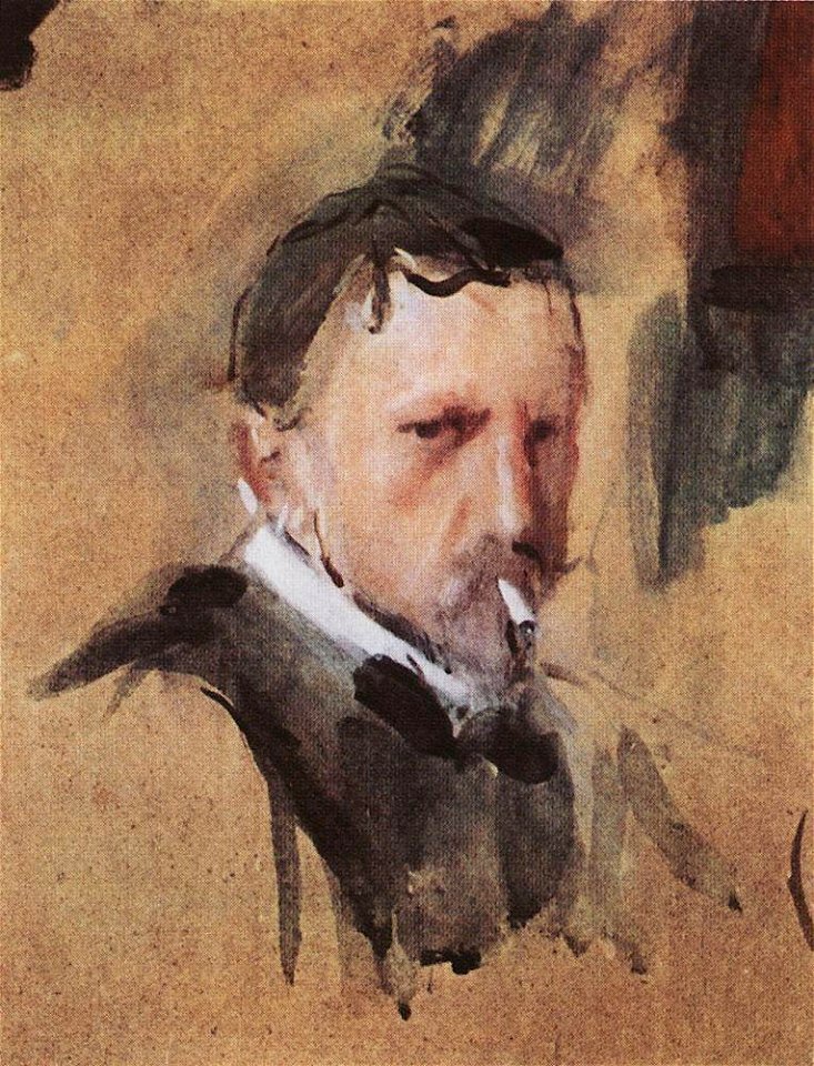 Self-portrait by V.Serov (1901, GRM)
