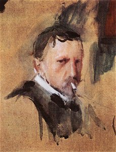 Self-portrait by V.Serov (1901, GRM)