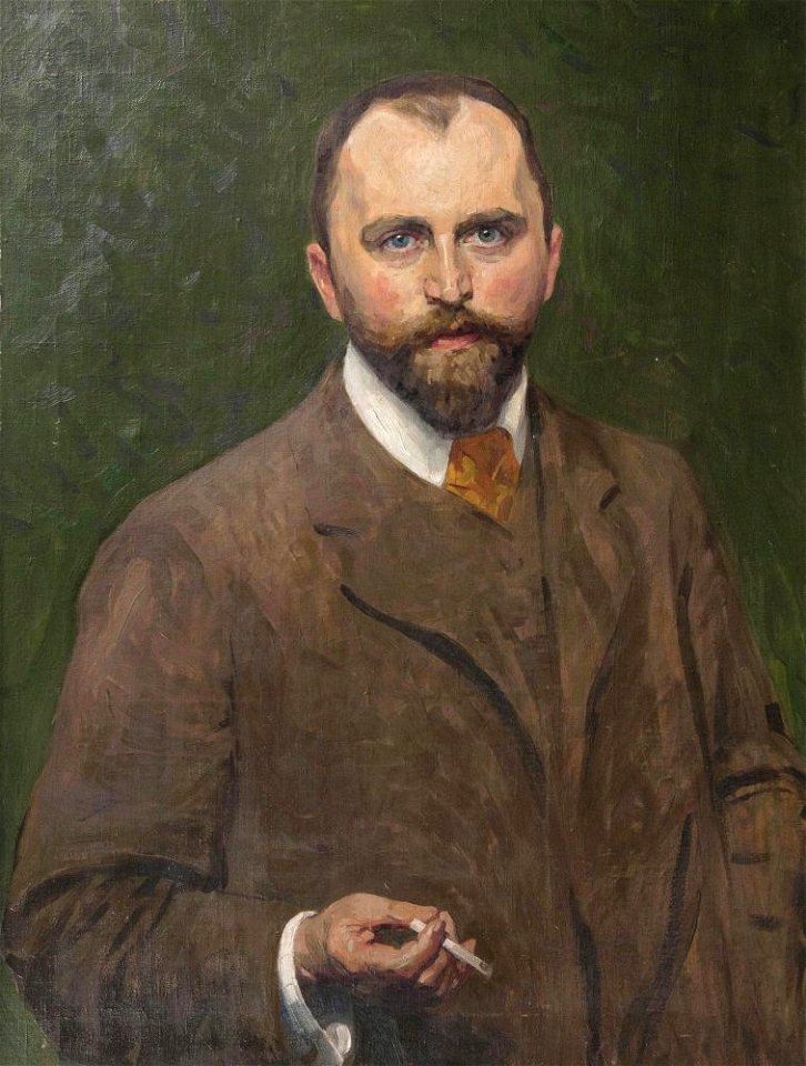 Selbstporträt Arthur Siebelist um 1900