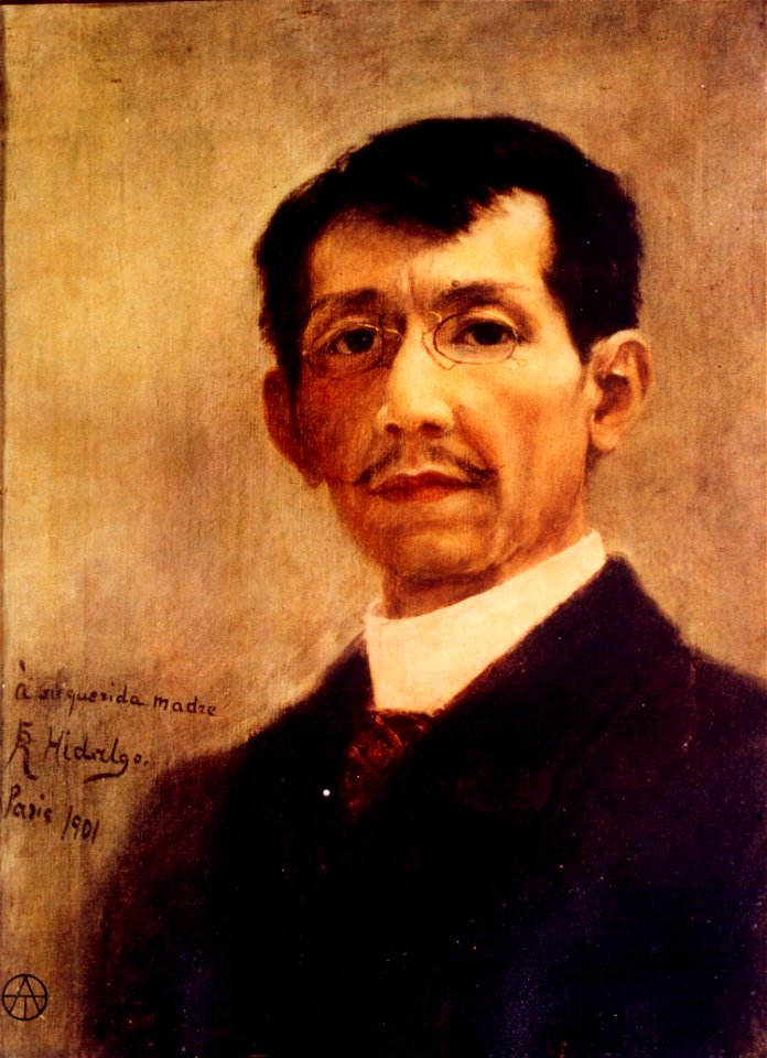 Self portrait of Félix Resurrección Hidalgo