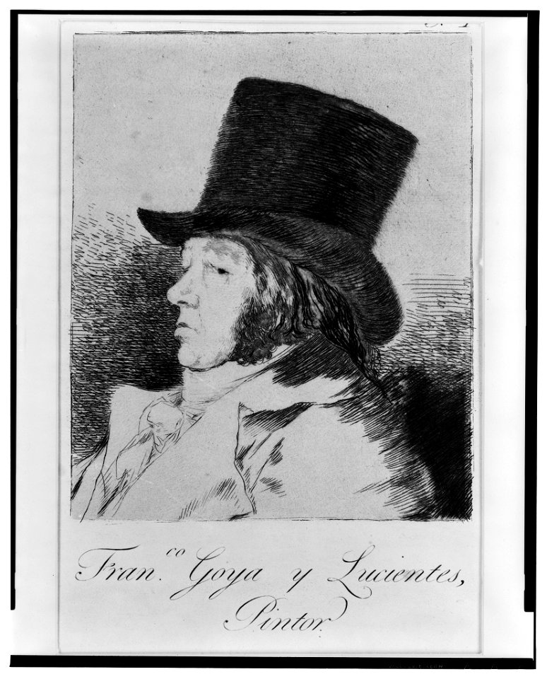 Self portrait) - Franco. Goya y Lucientes, pintor LCCN2004665125