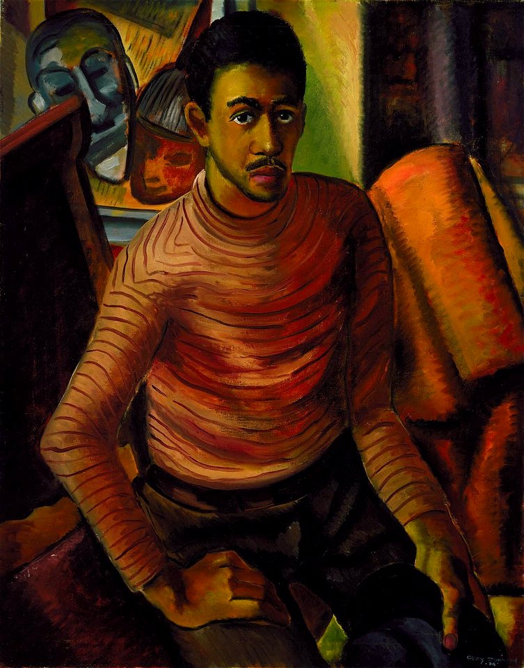 Self-portrait by Malvin Gray Johnson, 1934, Smithsonian American Art Museum